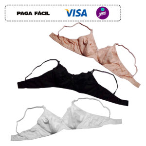 Brasier materno de algodón pack de 3